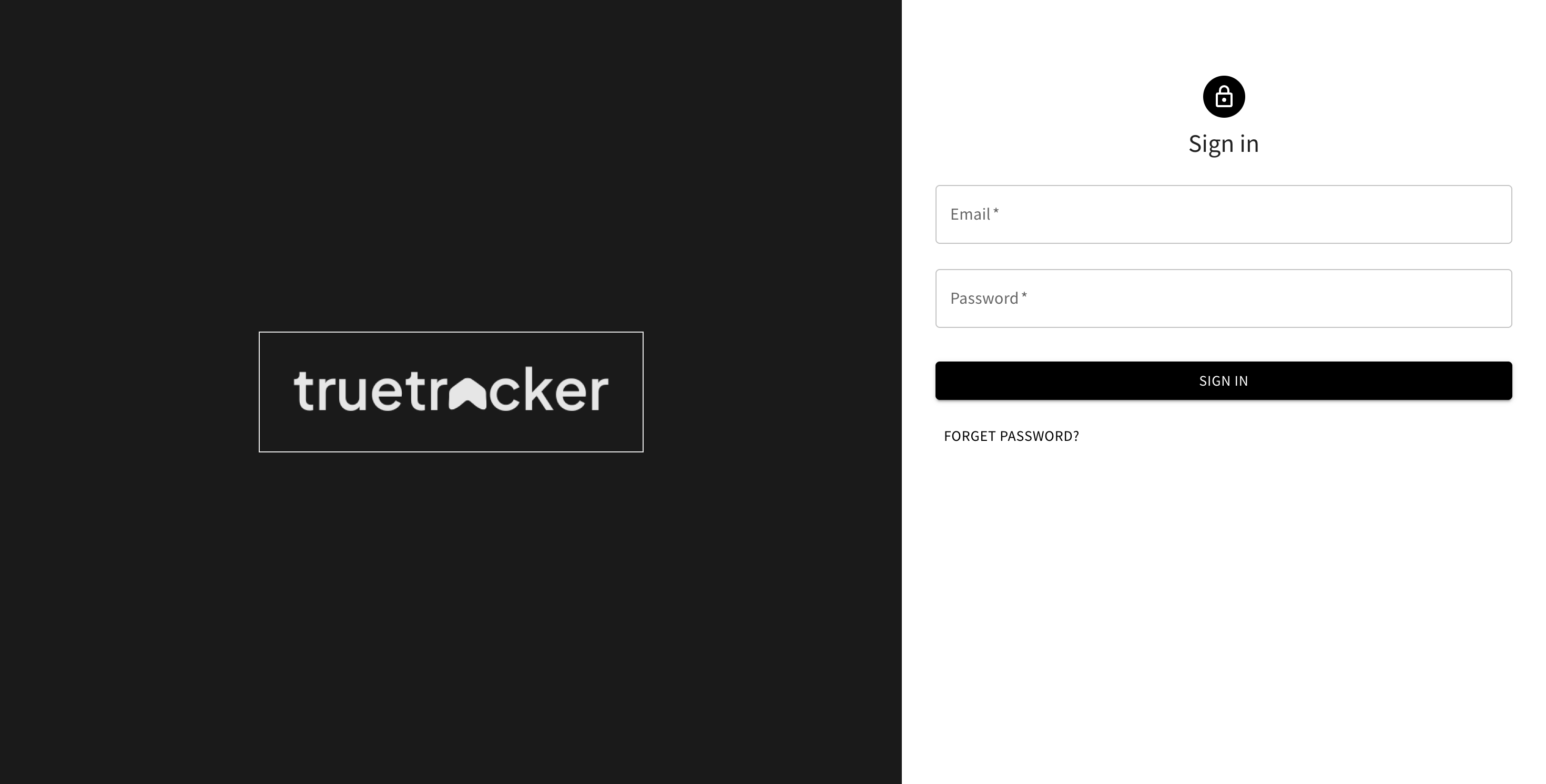 The sign-in screen
